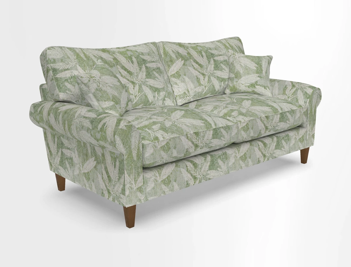 Waverley 3 Seater Sofa in Cloth 18 Bengal Stripe Indigo