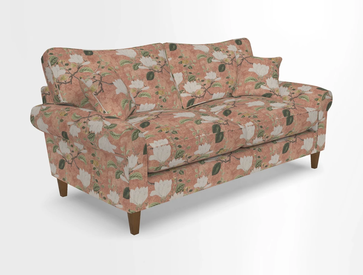 Waverley 3 Seater Sofa in Cloth 18 Bengal Stripe Indigo