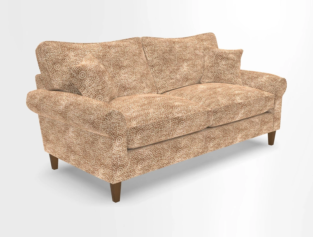 Waverley 3 Seater Sofa in Cloth 18 Bengal Stripe Indigo