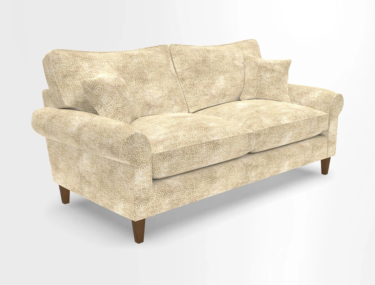 Waverley 3 Seater Sofa in Cloth 18 Bengal Stripe Indigo
