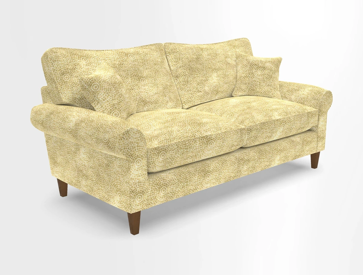Waverley 3 Seater Sofa in Cloth 18 Bengal Stripe Indigo
