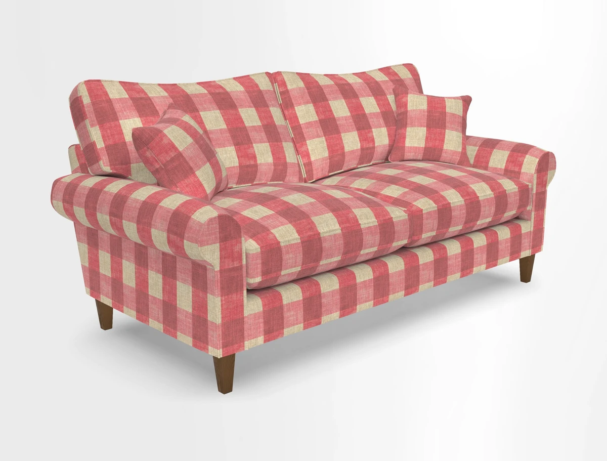 Waverley 3 Seater Sofa in Cloth 18 Bengal Stripe Indigo