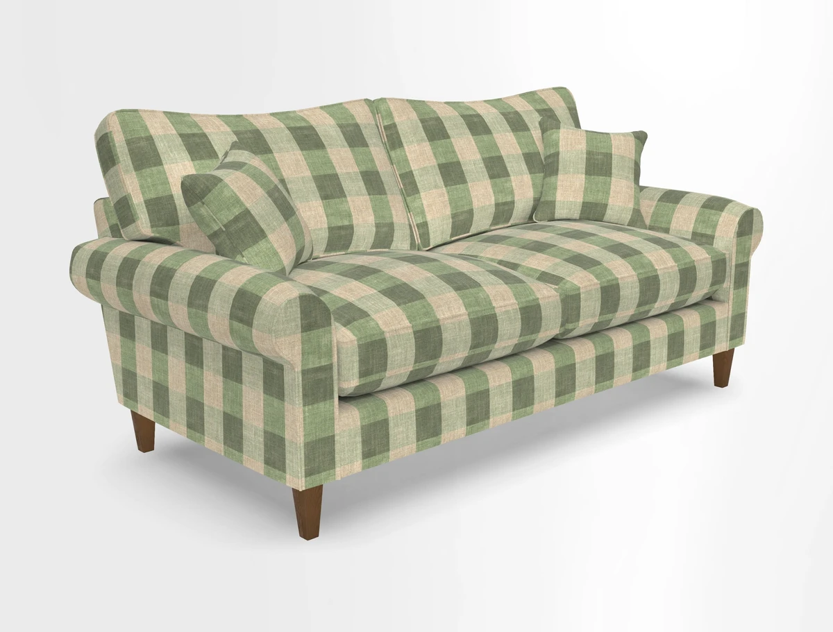 Waverley 3 Seater Sofa in Cloth 18 Bengal Stripe Indigo