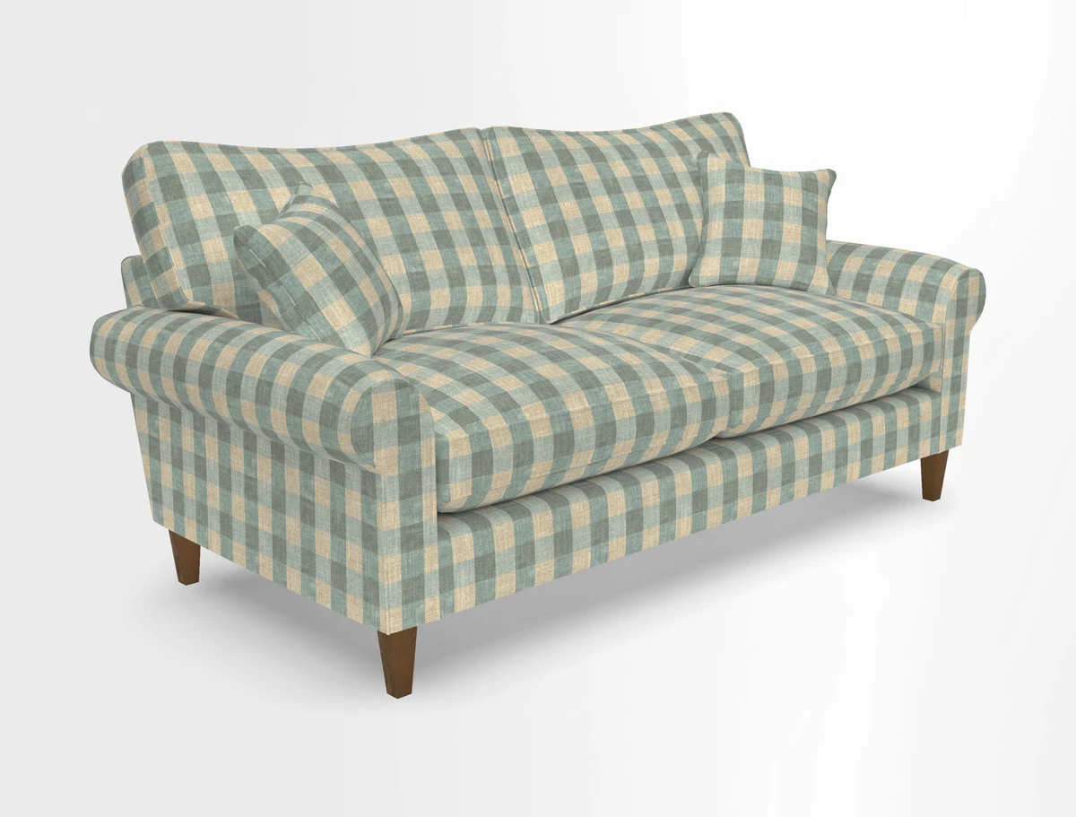 Waverley 3 Seater Sofa in Cloth 18 Bengal Stripe Indigo