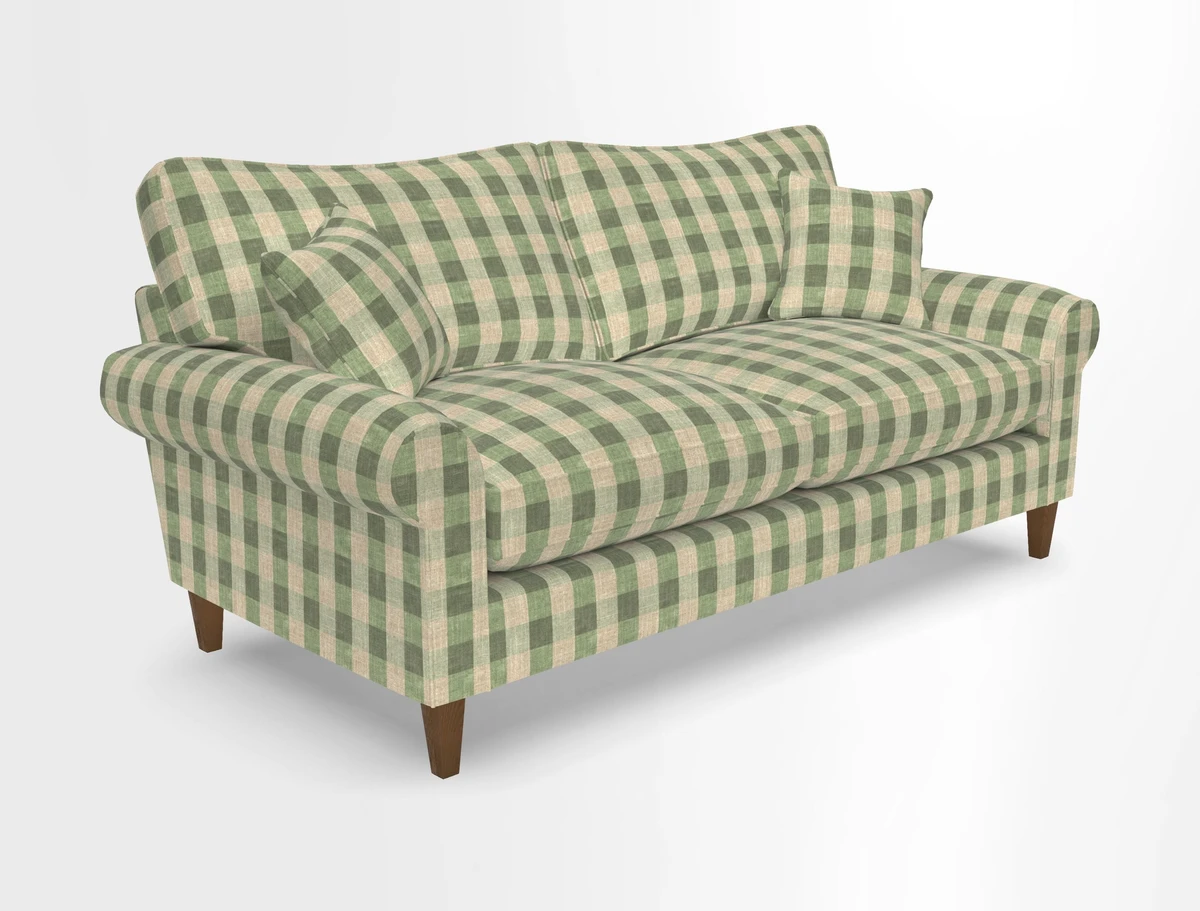 Waverley 3 Seater Sofa in Cloth 18 Bengal Stripe Indigo