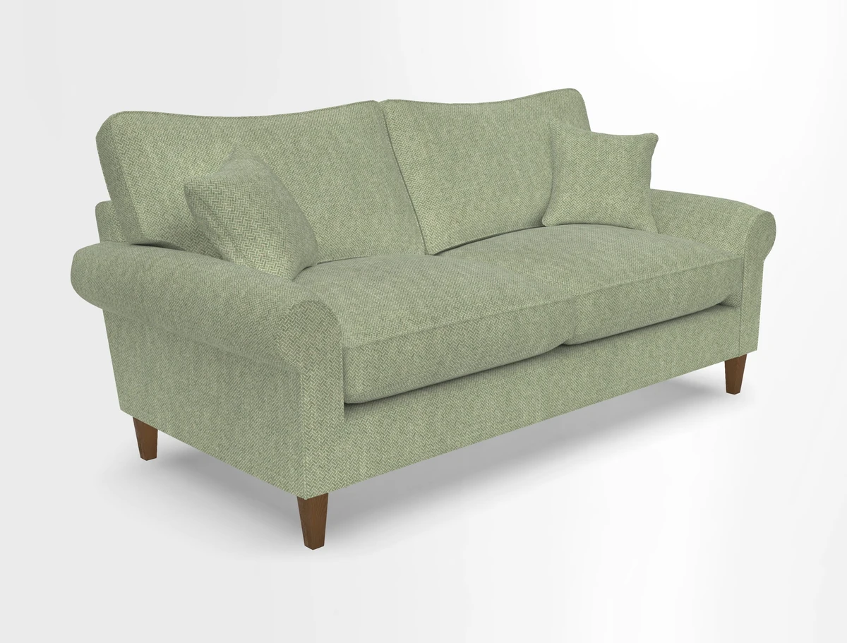 Waverley 3 Seater Sofa in Cloth 18 Bengal Stripe Indigo