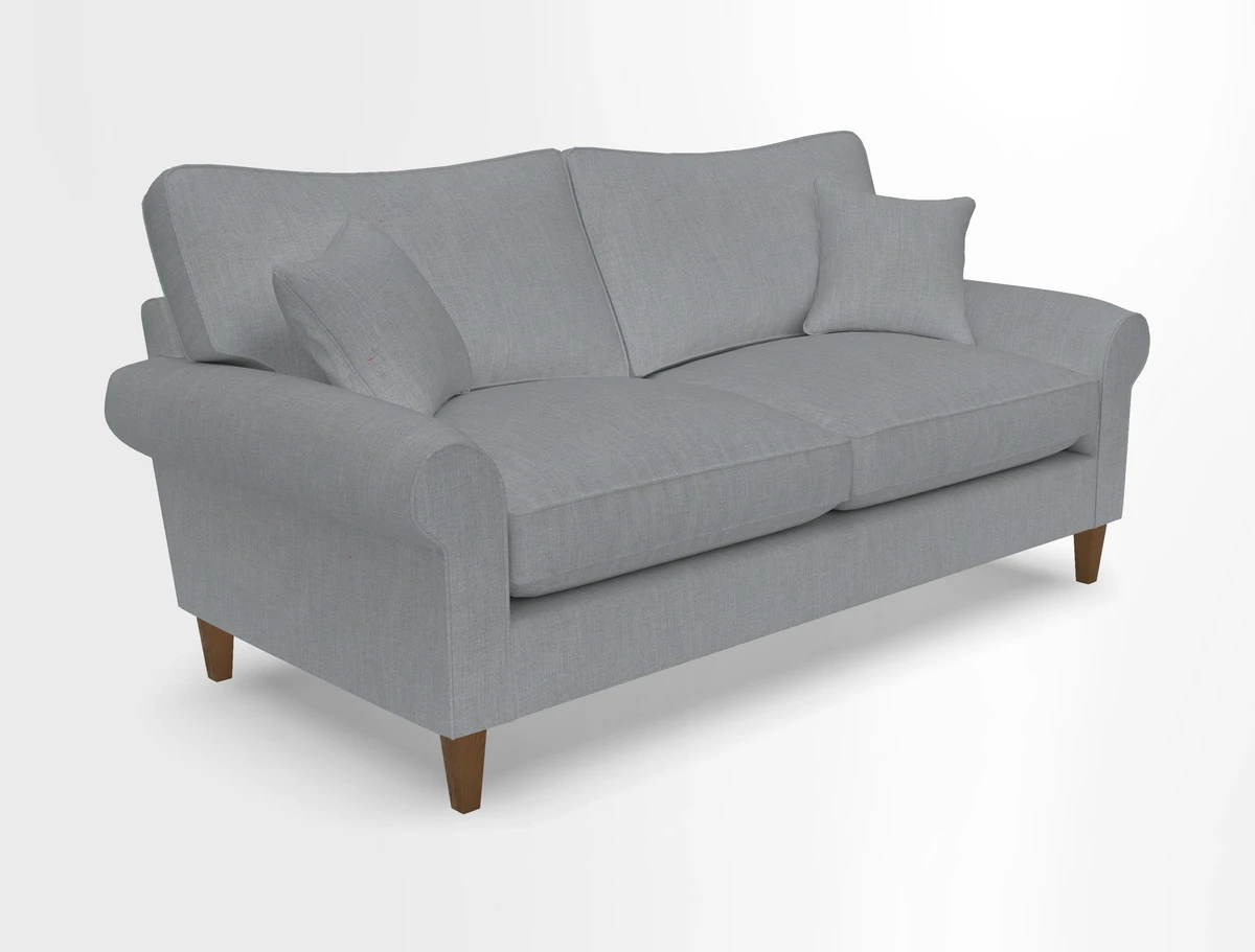Waverley 3 Seater Sofa in Cloth 18 Bengal Stripe Indigo