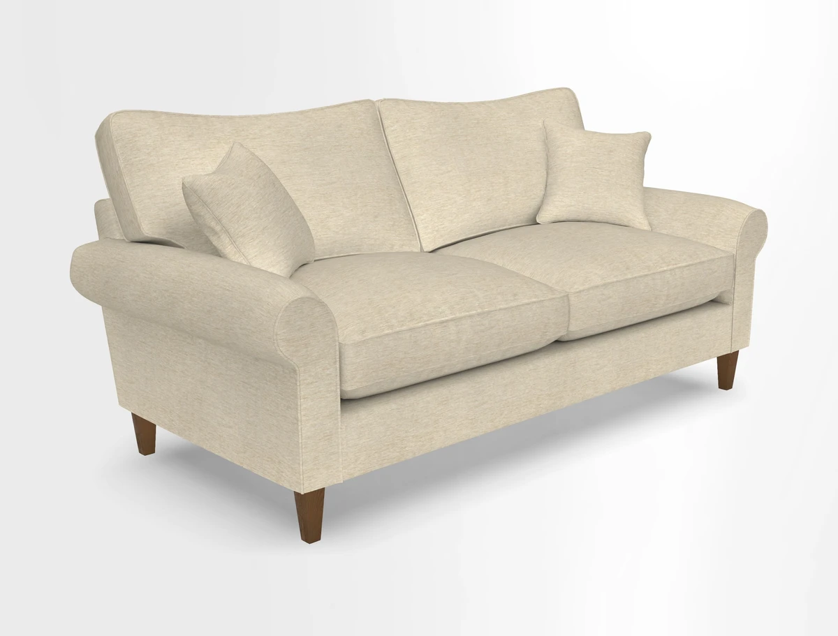 Waverley 3 Seater Sofa in Cloth 18 Bengal Stripe Indigo