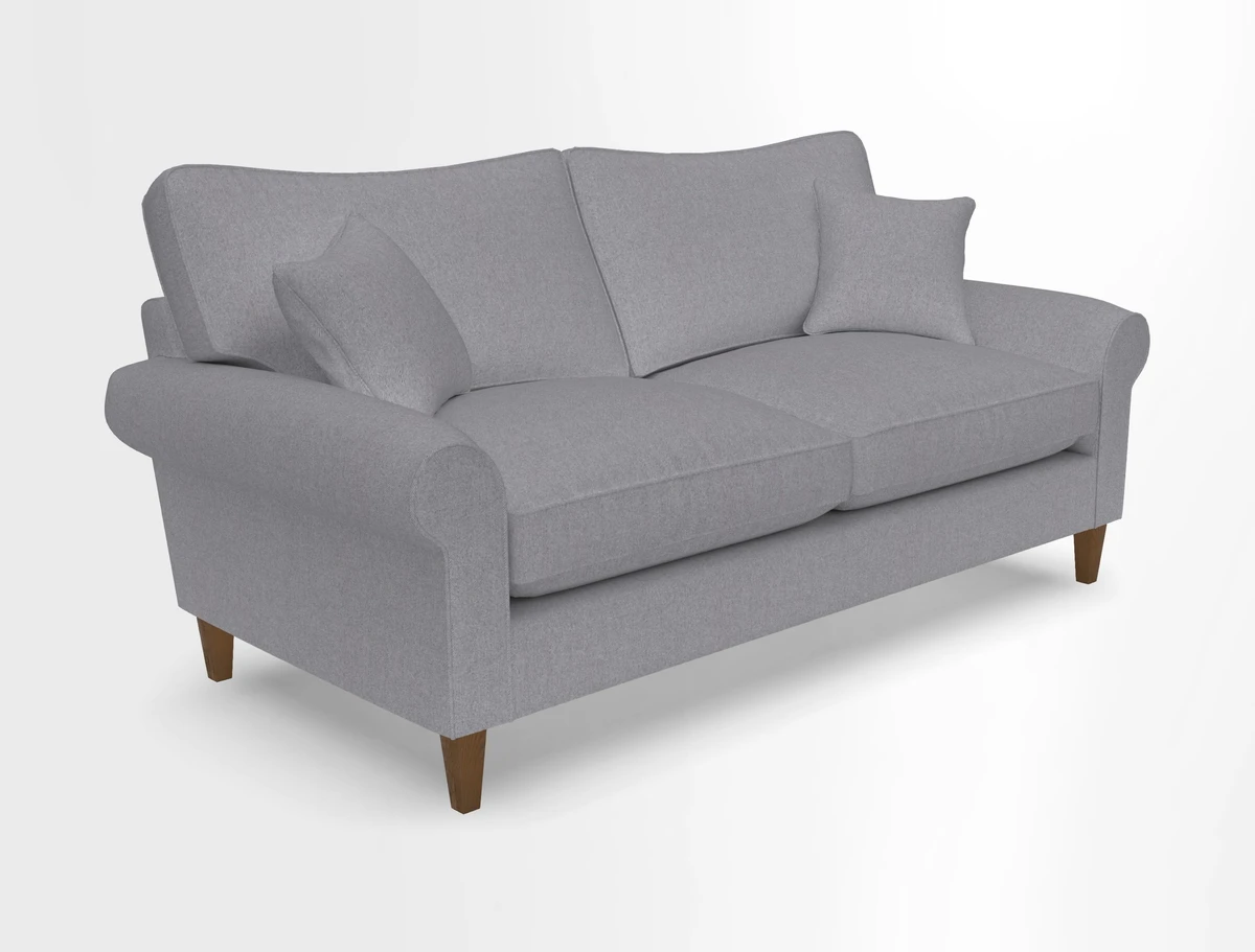 Waverley 3 Seater Sofa in Cloth 18 Bengal Stripe Indigo