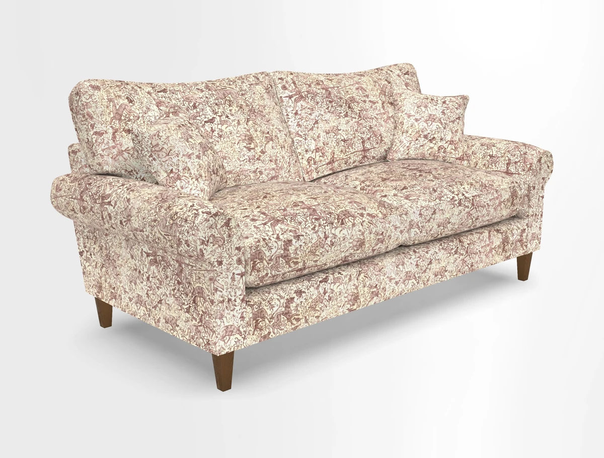 Waverley 3 Seater Sofa in Cloth 18 Bengal Stripe Indigo