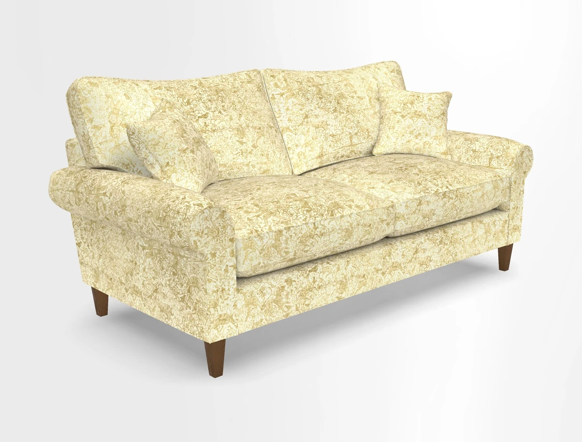 Waverley 3 Seater Sofa in Cloth 18 Bengal Stripe Indigo