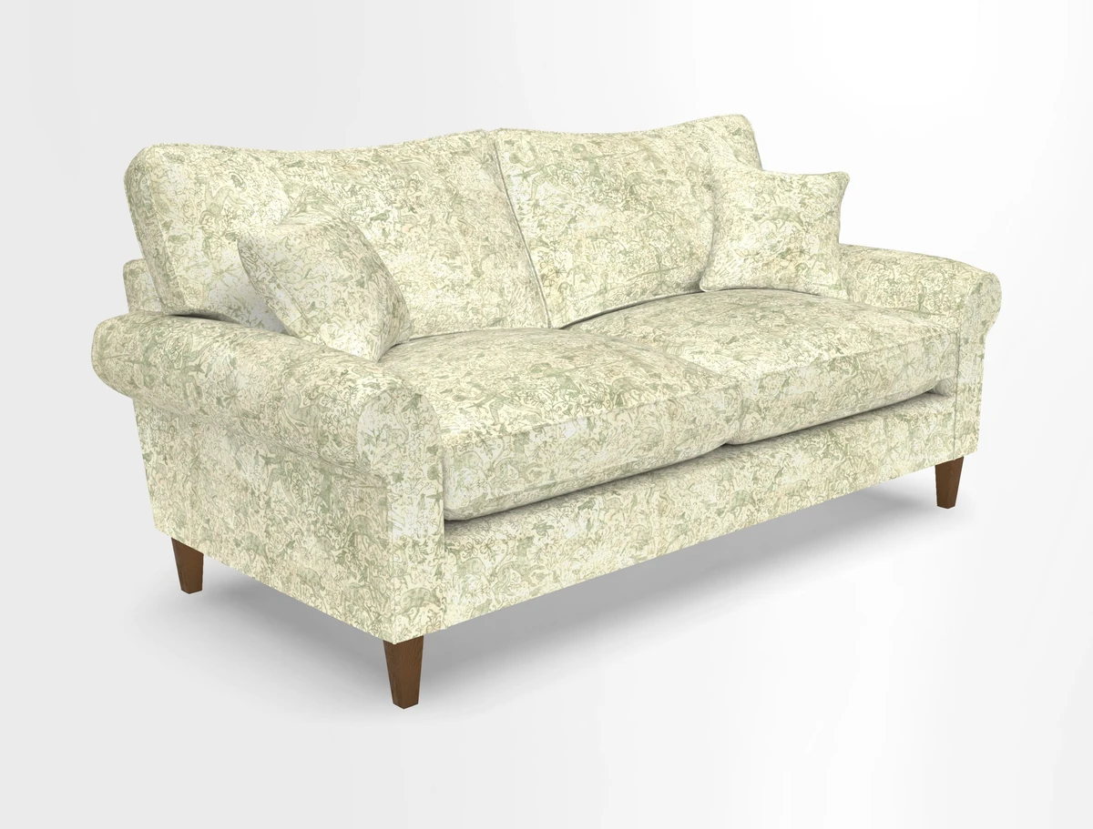 Waverley 3 Seater Sofa in Cloth 18 Bengal Stripe Indigo