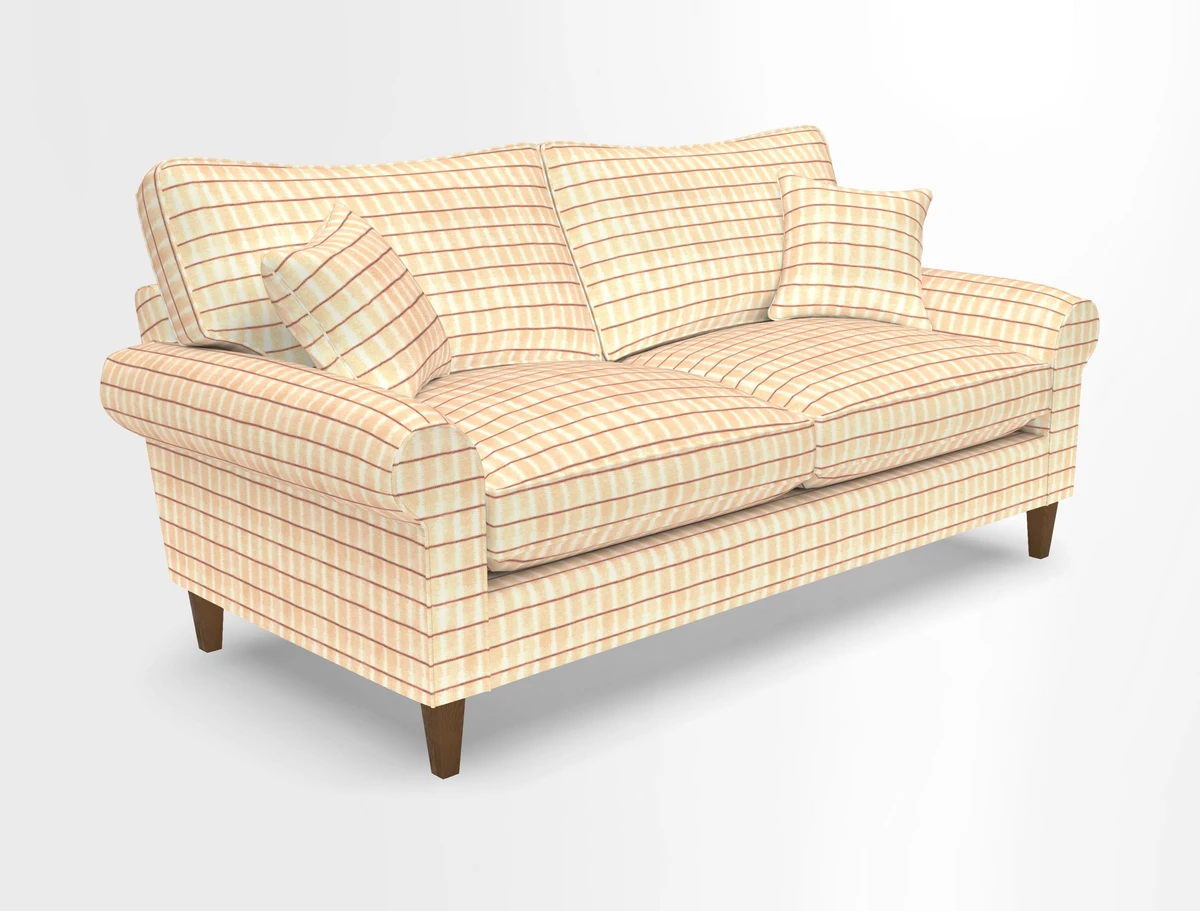 Waverley 3 Seater Sofa in Cloth 18 Bengal Stripe Indigo