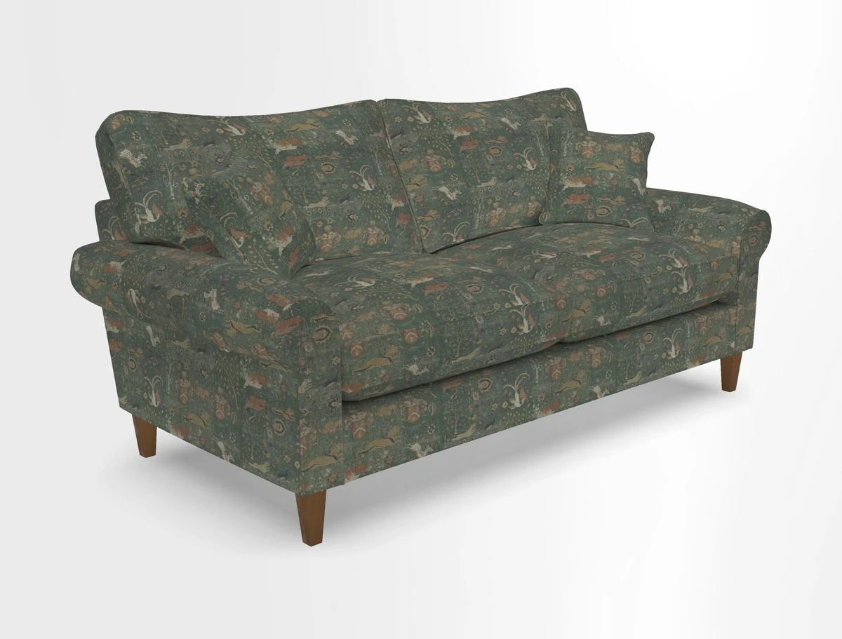 Waverley 3 Seater Sofa in Cloth 18 Bengal Stripe Indigo