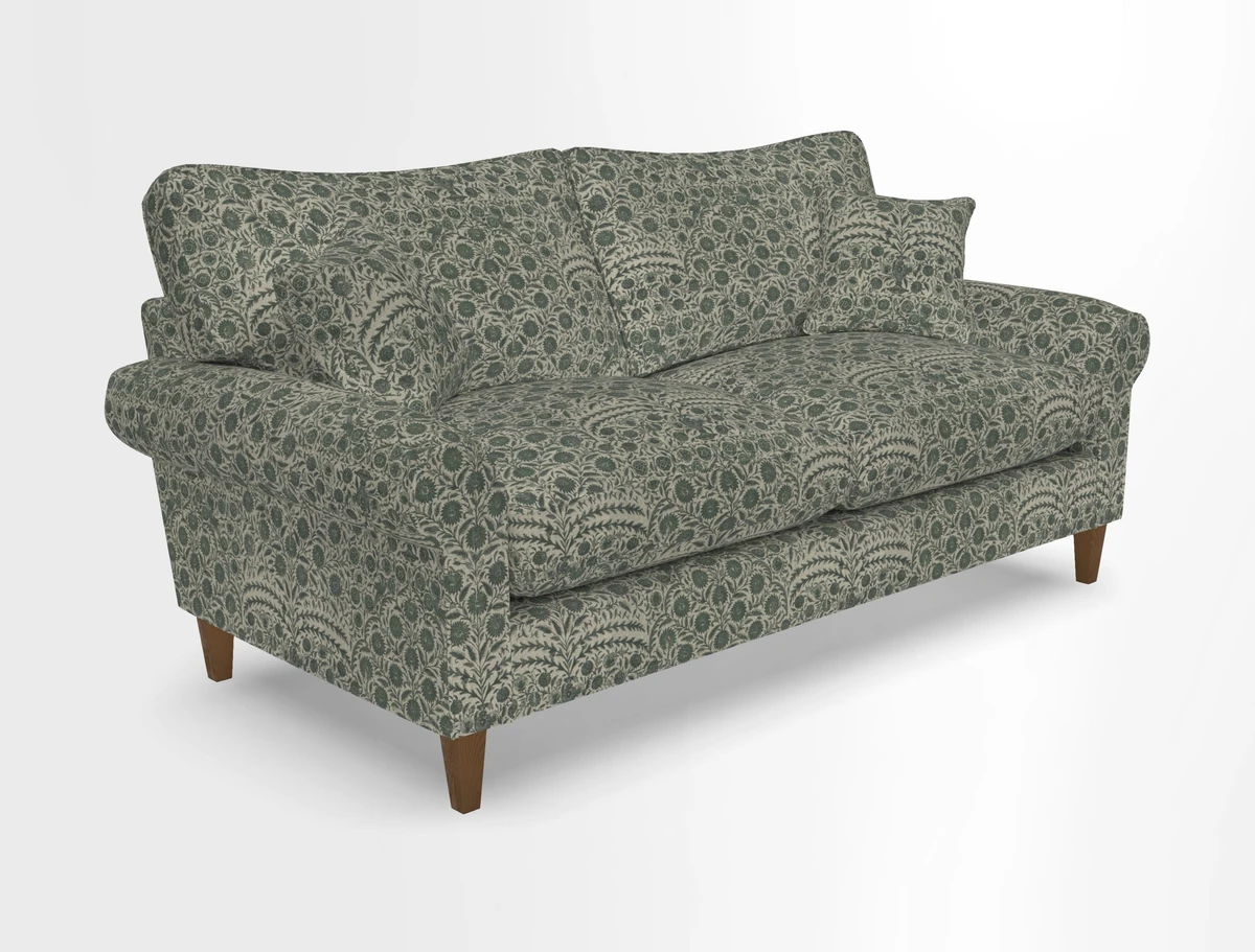 Waverley 3 Seater Sofa in Cloth 18 Bengal Stripe Indigo
