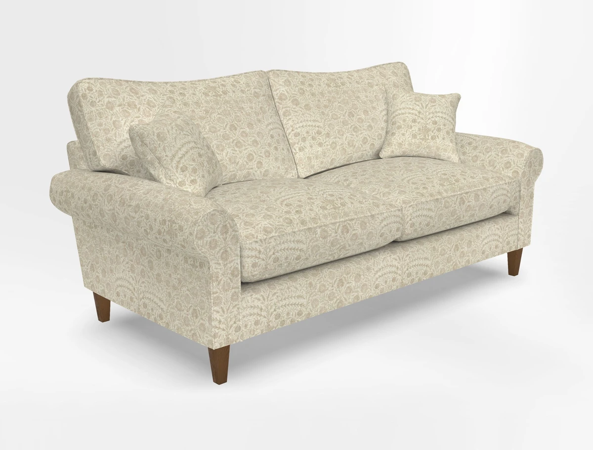 Waverley 3 Seater Sofa in Cloth 18 Bengal Stripe Indigo