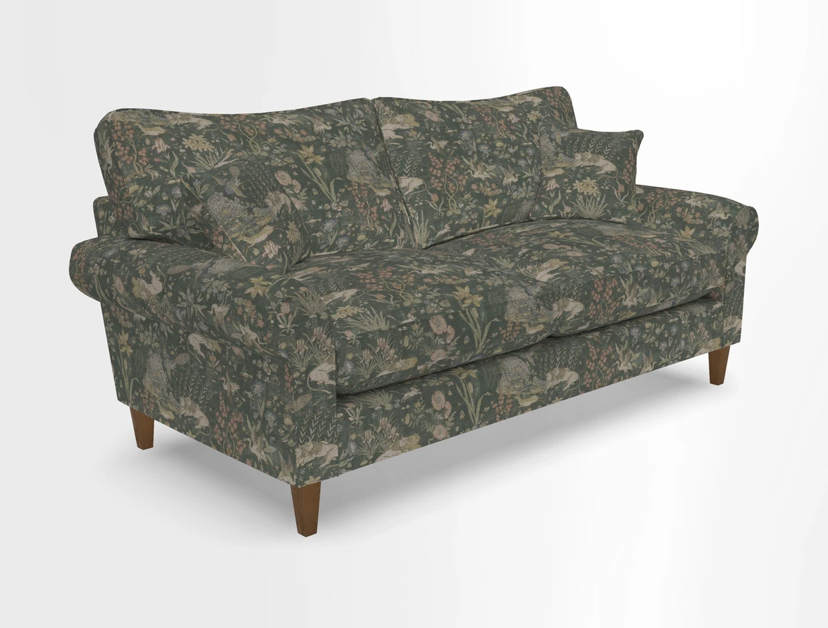 Waverley 3 Seater Sofa in Cloth 18 Bengal Stripe Indigo