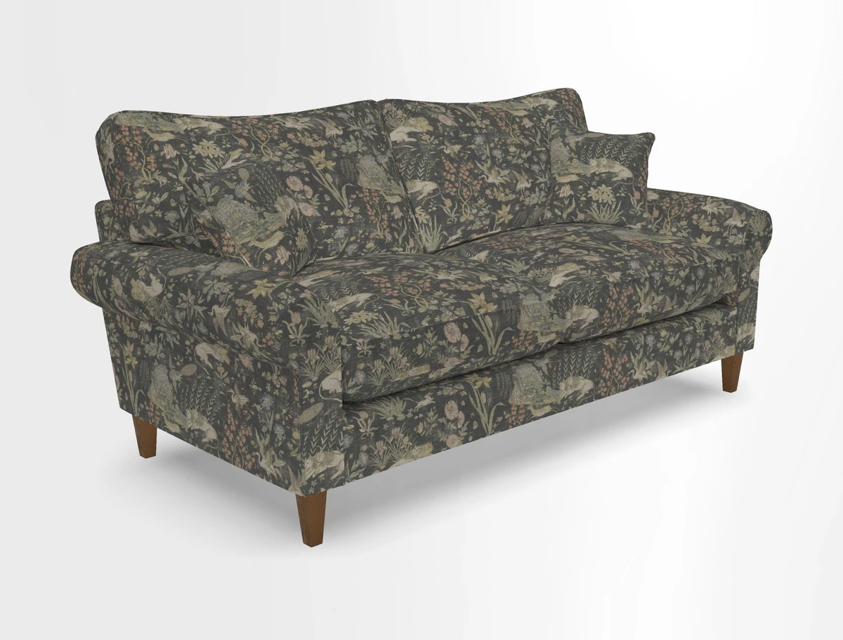 Waverley 3 Seater Sofa in Cloth 18 Bengal Stripe Indigo