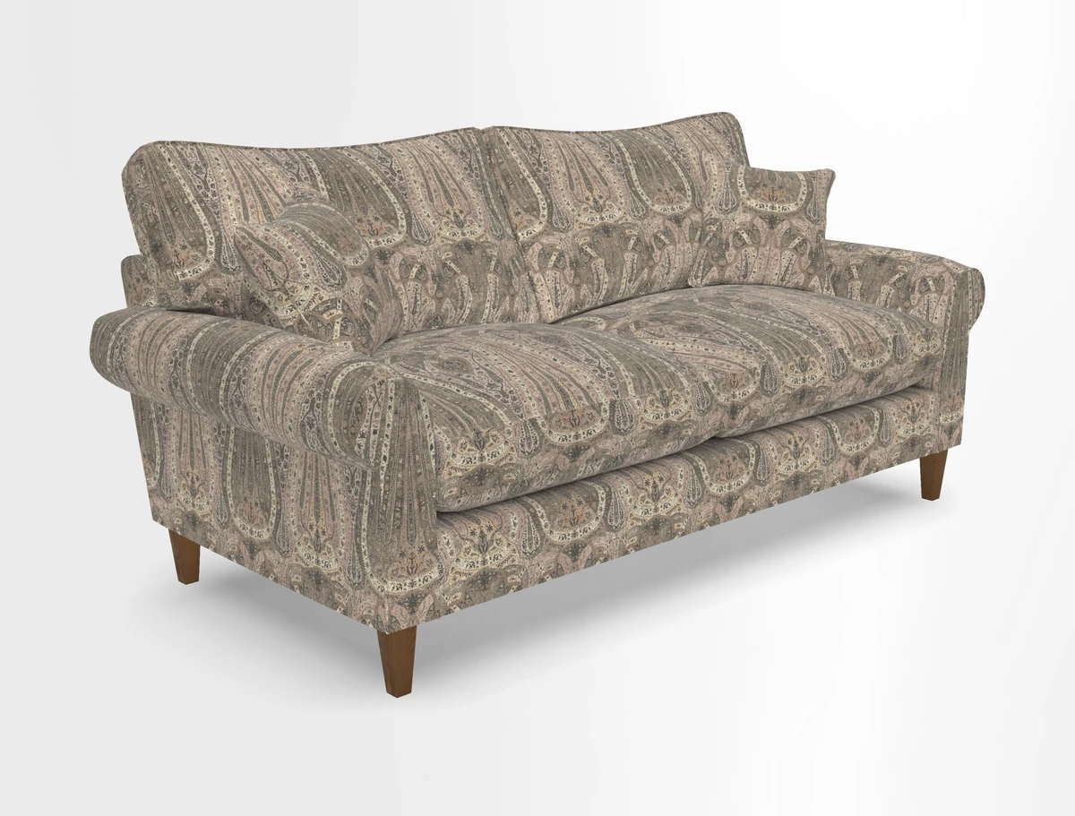 Waverley 3 Seater Sofa in Cloth 18 Bengal Stripe Indigo