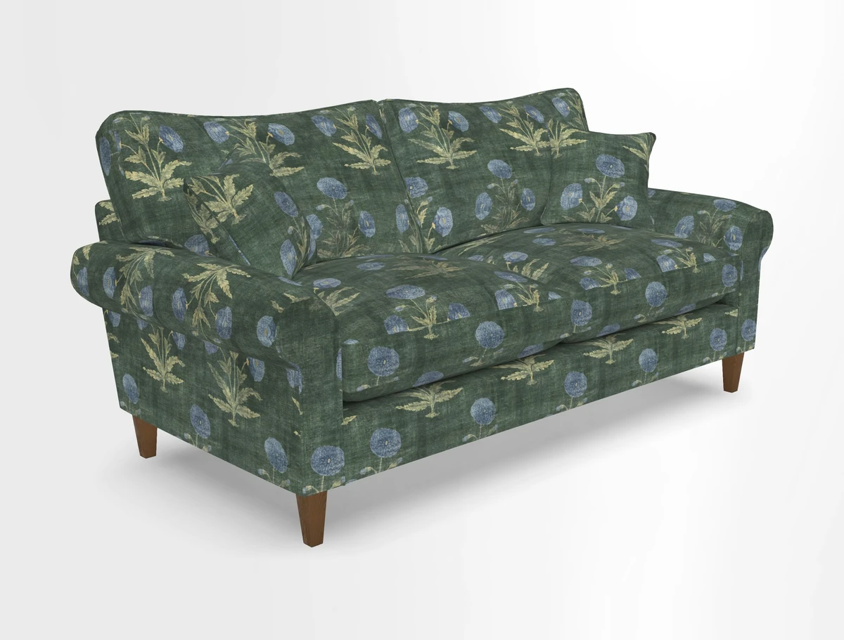 Waverley 3 Seater Sofa in Cloth 18 Bengal Stripe Indigo