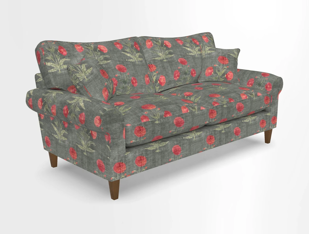 Waverley 3 Seater Sofa in Cloth 18 Bengal Stripe Indigo