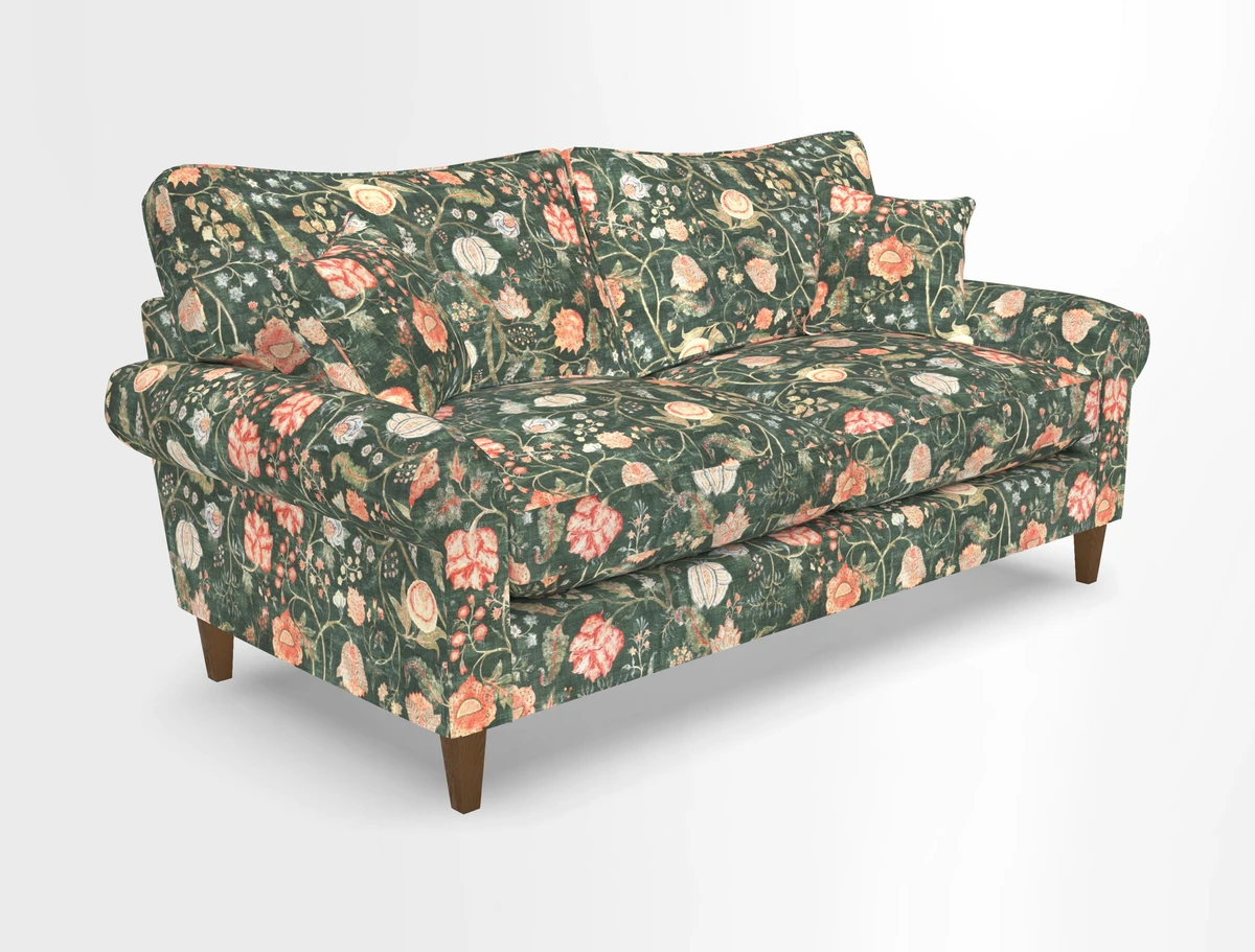 Waverley 3 Seater Sofa in Cloth 18 Bengal Stripe Indigo