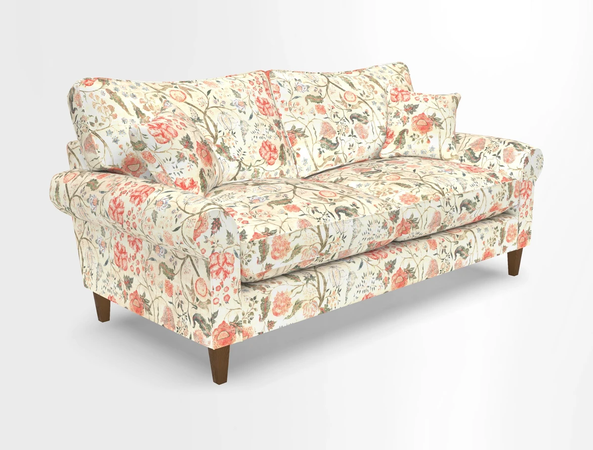 Waverley 3 Seater Sofa in Cloth 18 Bengal Stripe Indigo