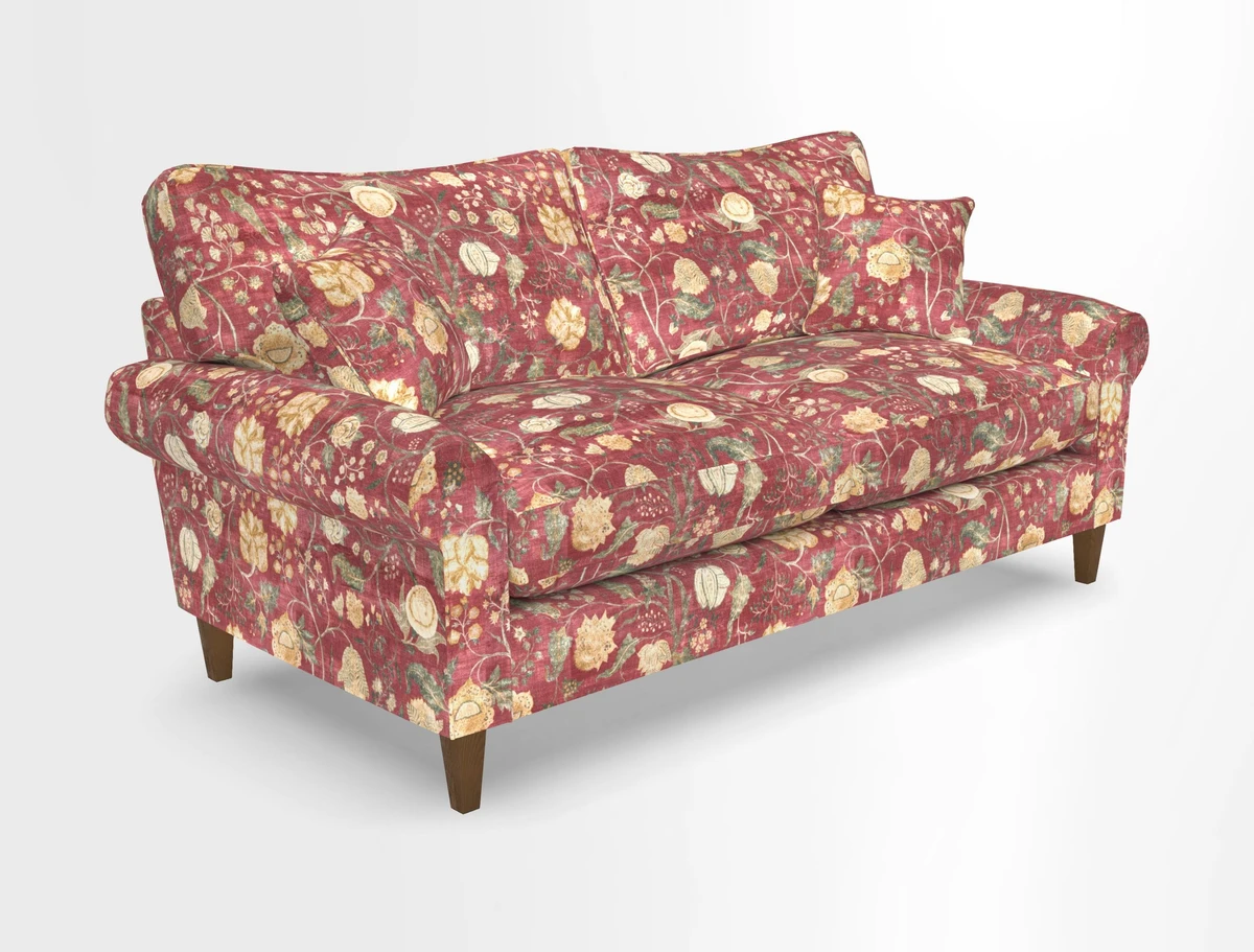 Waverley 3 Seater Sofa in Cloth 18 Bengal Stripe Indigo