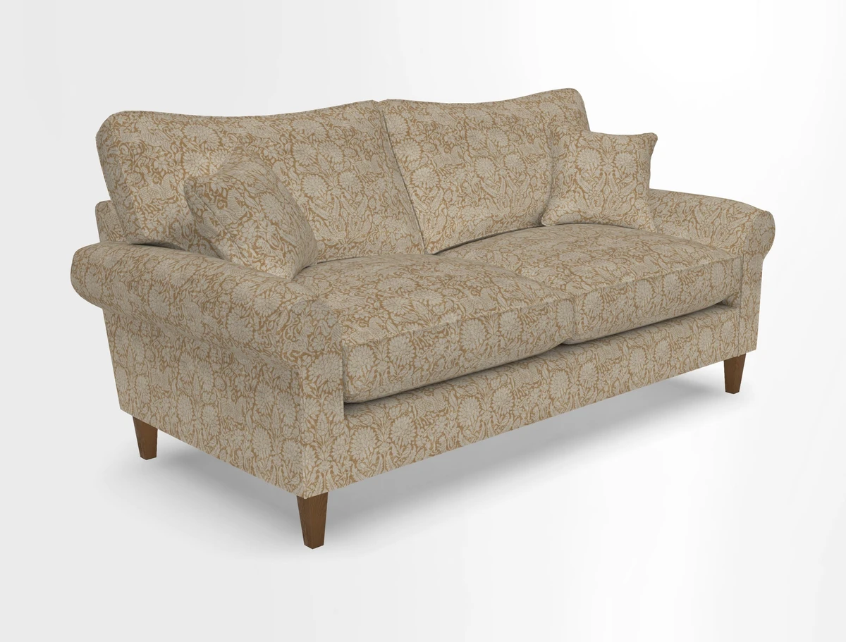 Waverley 3 Seater Sofa in Cloth 18 Bengal Stripe Indigo
