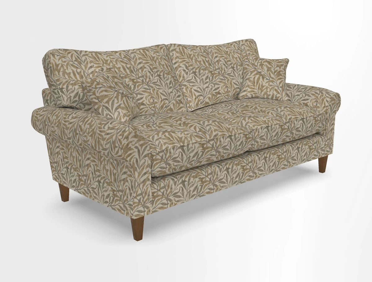Waverley 3 Seater Sofa in Cloth 18 Bengal Stripe Indigo
