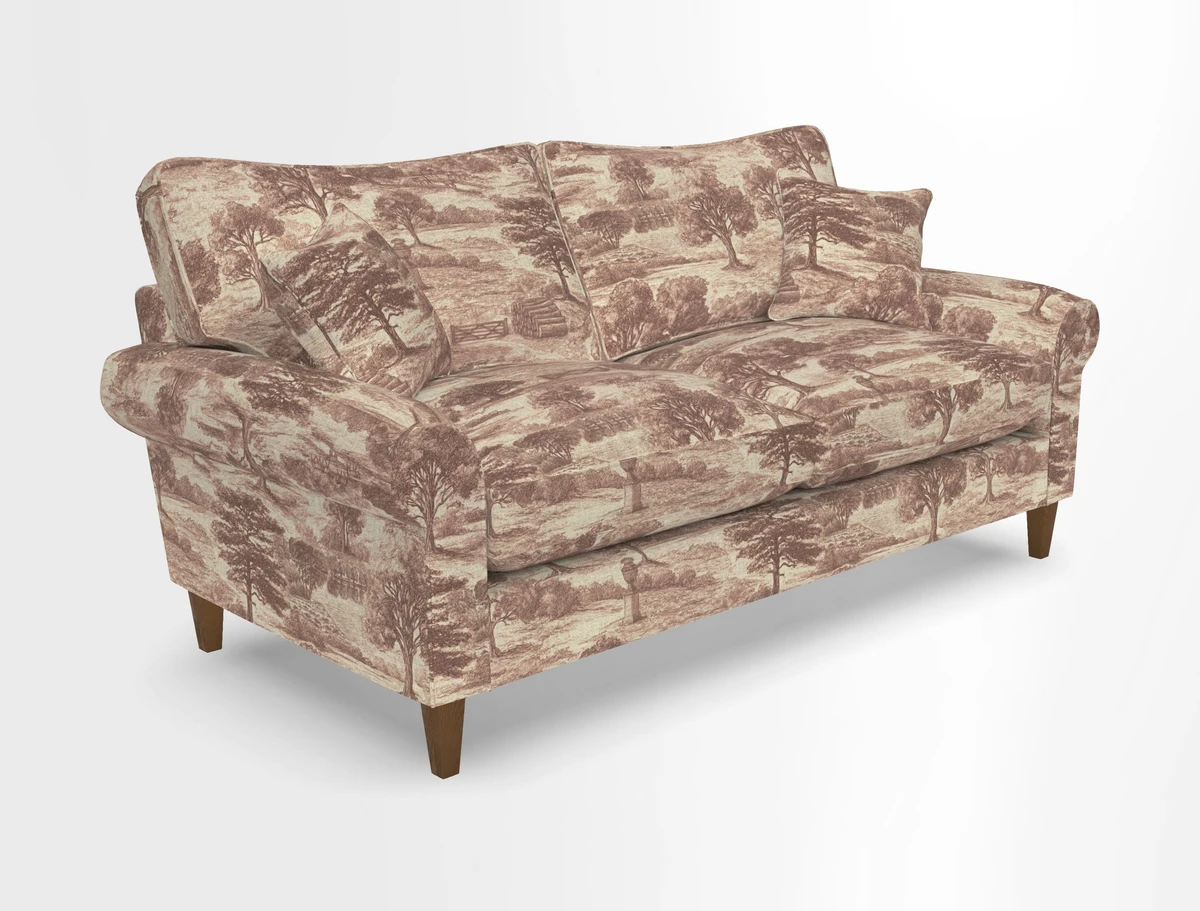 Waverley 3 Seater Sofa in Cloth 18 Bengal Stripe Indigo