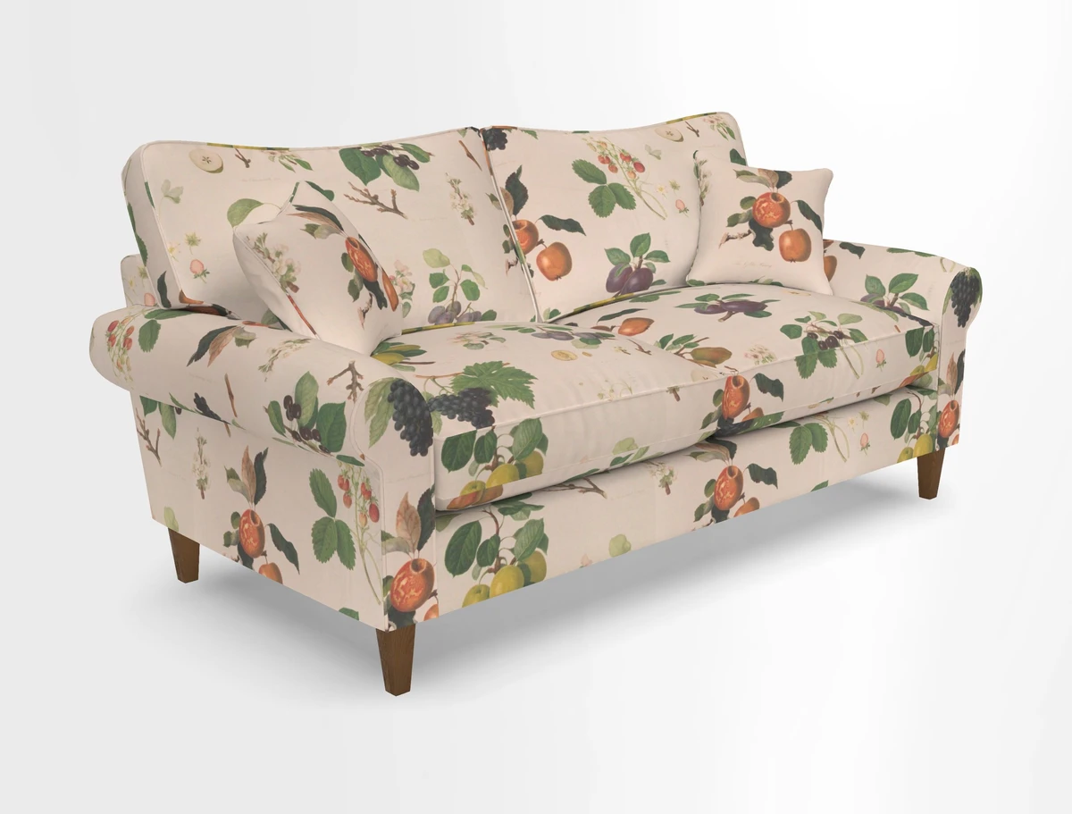 Waverley 3 Seater Sofa in Cloth 18 Bengal Stripe Indigo