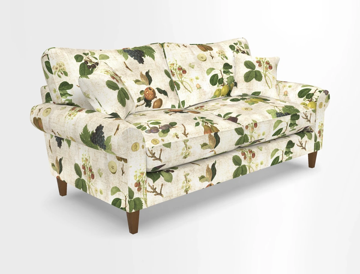 Waverley 3 Seater Sofa in Cloth 18 Bengal Stripe Indigo
