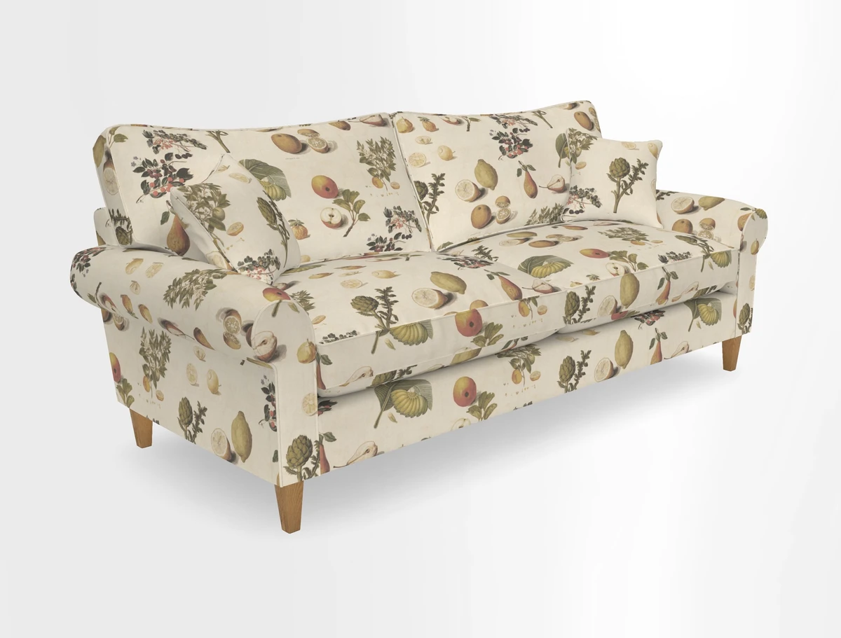 Waverley 4 Seater Sofa in Cloth 18 Bengal Stripe Indigo