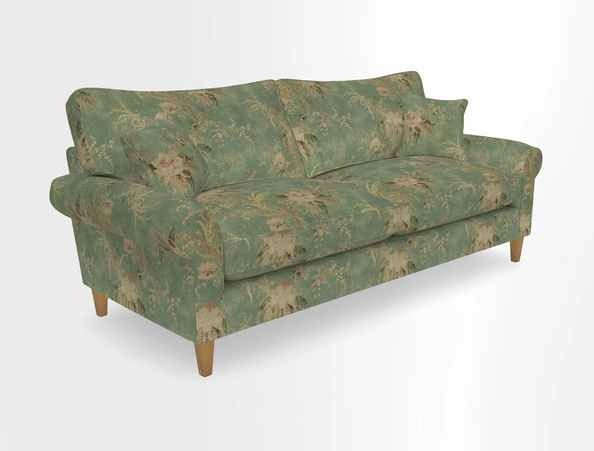 Waverley 4 Seater Sofa in Cloth 18 Bengal Stripe Indigo