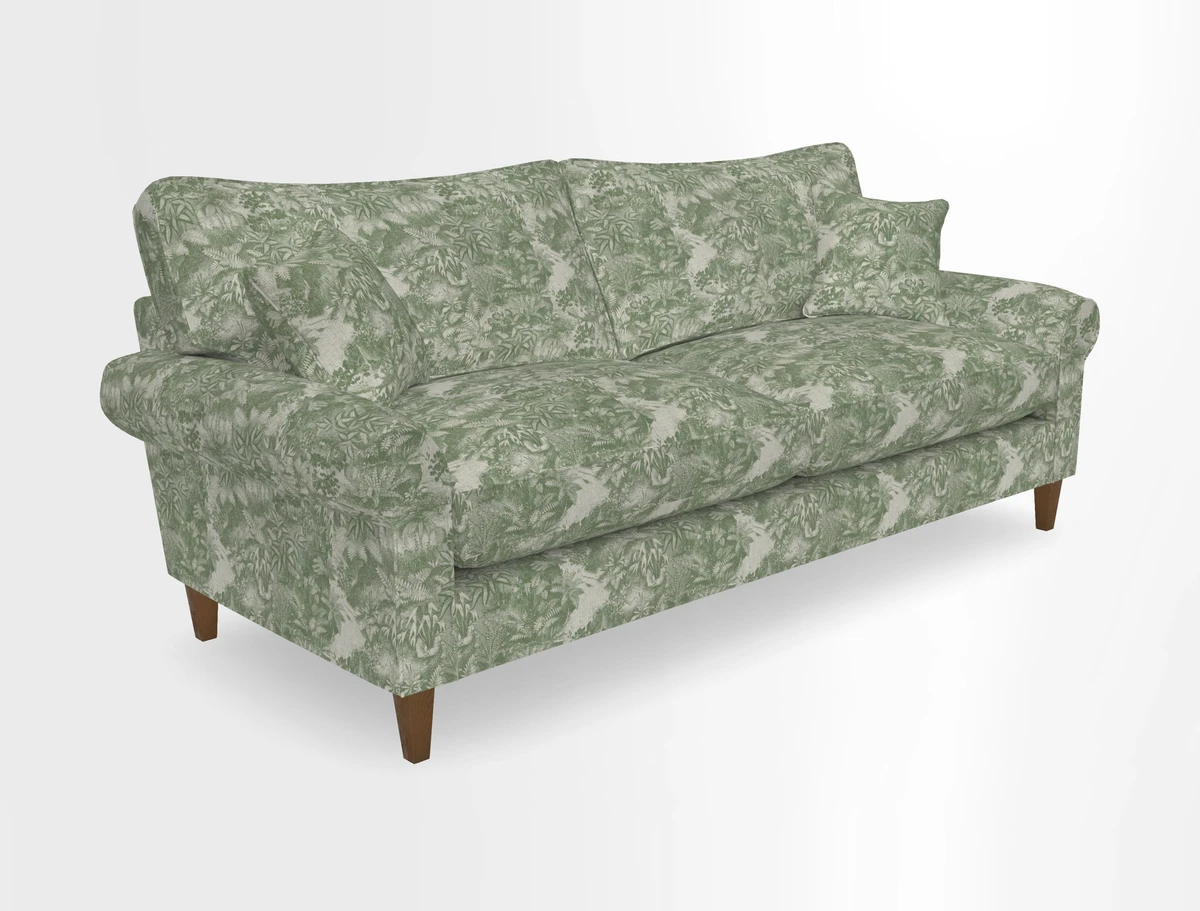 Waverley 4 Seater Sofa in Cloth 18 Bengal Stripe Indigo