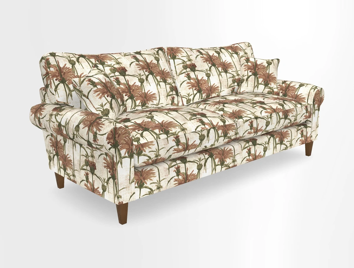 Waverley 4 Seater Sofa in Cloth 18 Bengal Stripe Indigo