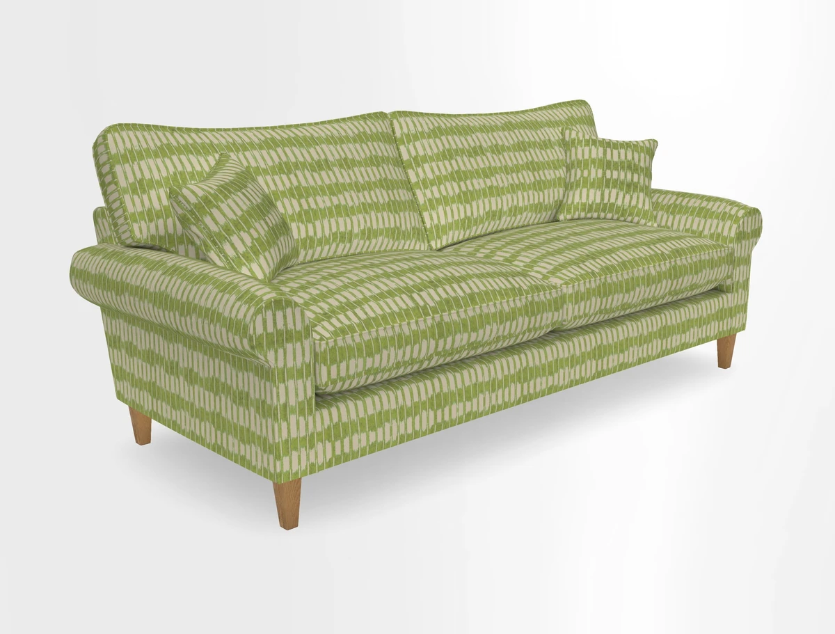 Waverley 4 Seater Sofa in Cloth 18 Bengal Stripe Indigo