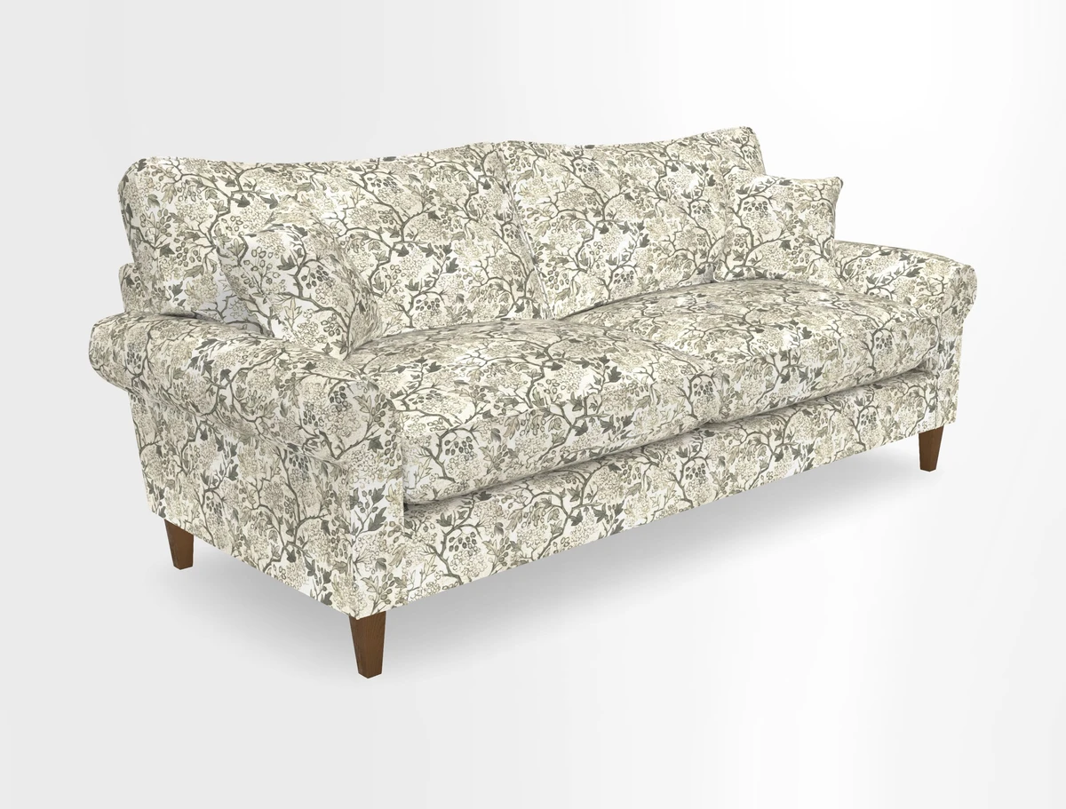 Waverley 4 Seater Sofa in Cloth 18 Bengal Stripe Indigo