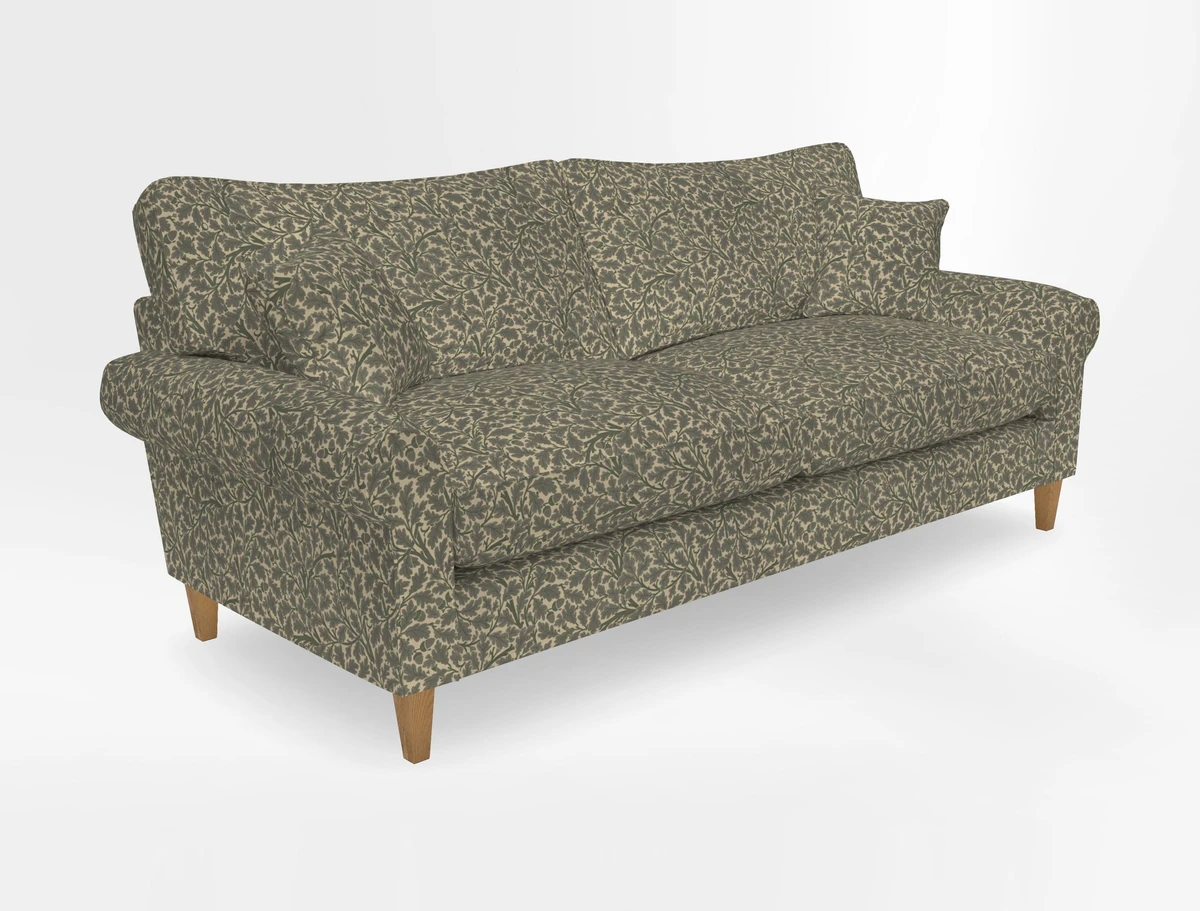 Waverley 4 Seater Sofa in Cloth 18 Bengal Stripe Indigo