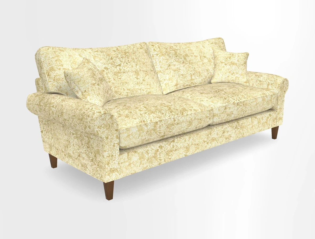 Waverley 4 Seater Sofa in Cloth 18 Bengal Stripe Indigo