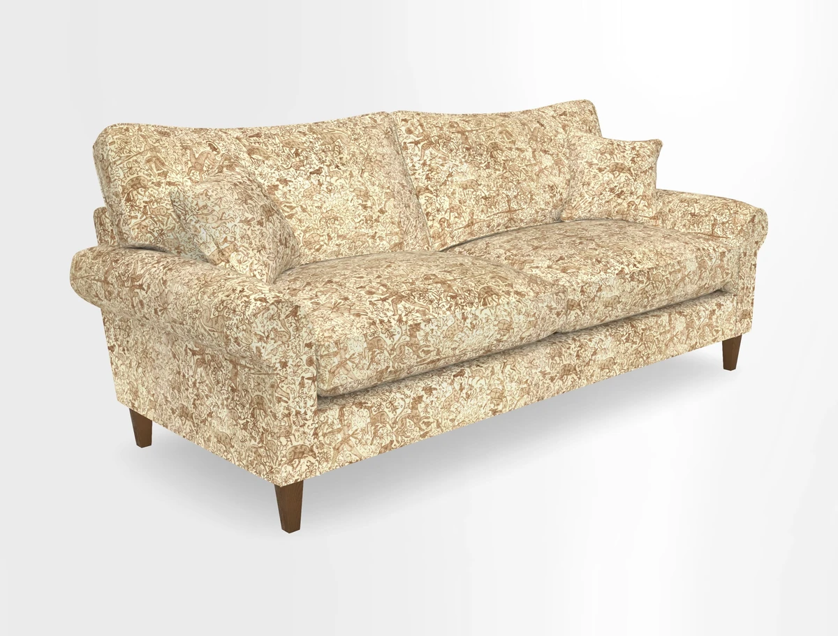 Waverley 4 Seater Sofa in Cloth 18 Bengal Stripe Indigo