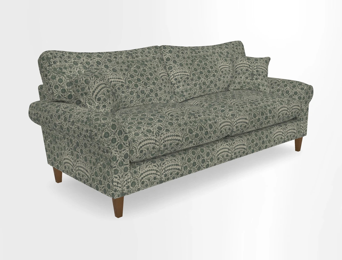 Waverley 4 Seater Sofa in Cloth 18 Bengal Stripe Indigo