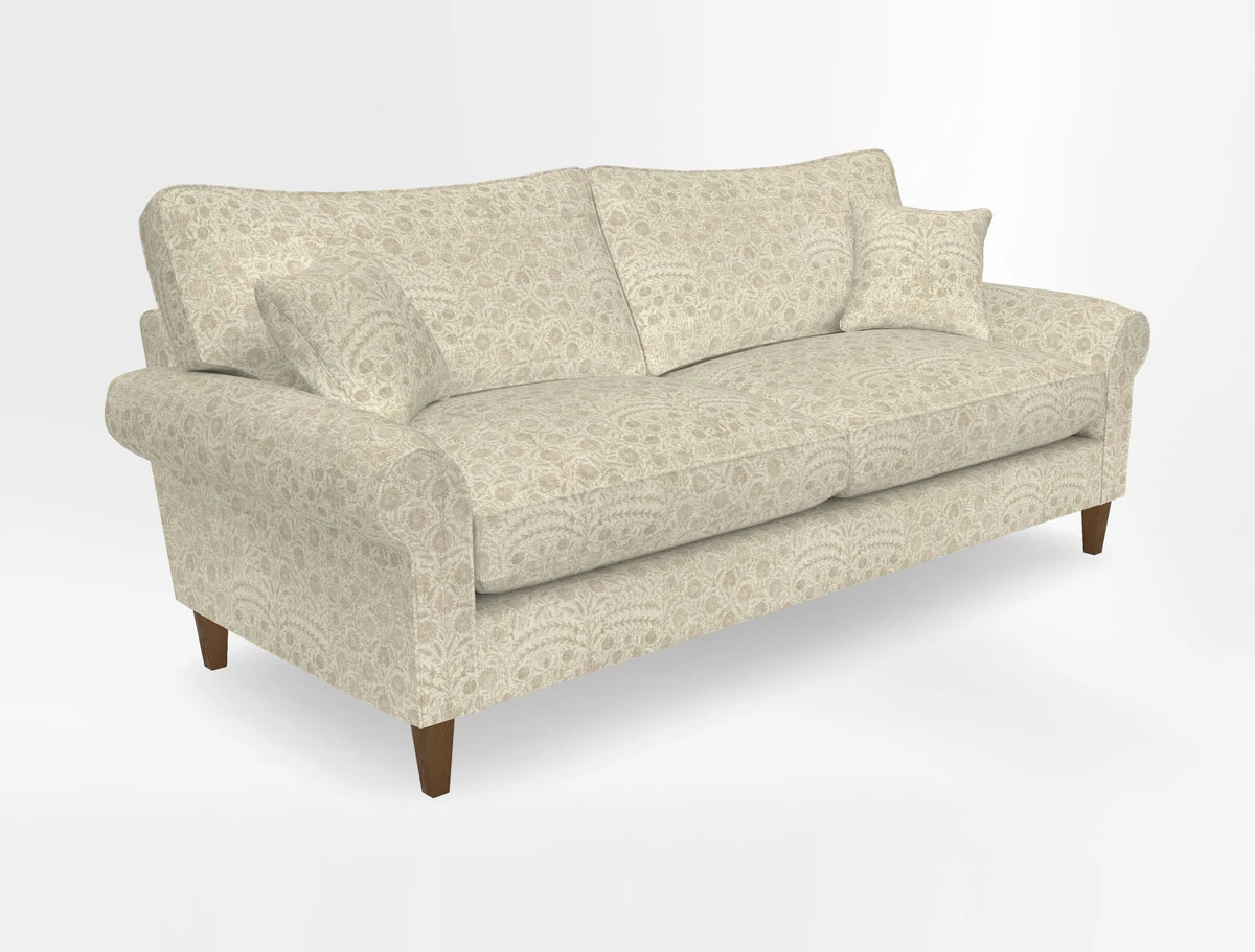 Waverley 4 Seater Sofa in Cloth 18 Bengal Stripe Indigo