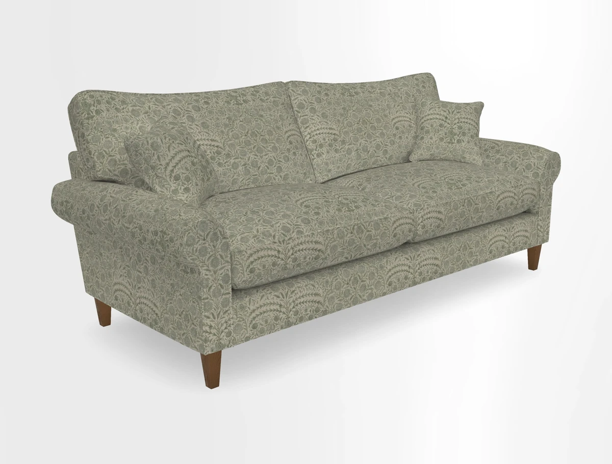 Waverley 4 Seater Sofa in Cloth 18 Bengal Stripe Indigo