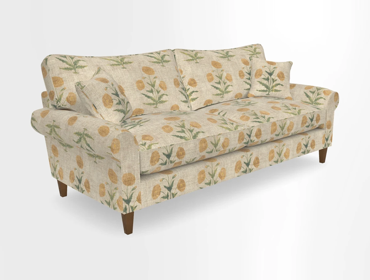 Waverley 4 Seater Sofa in Cloth 18 Bengal Stripe Indigo