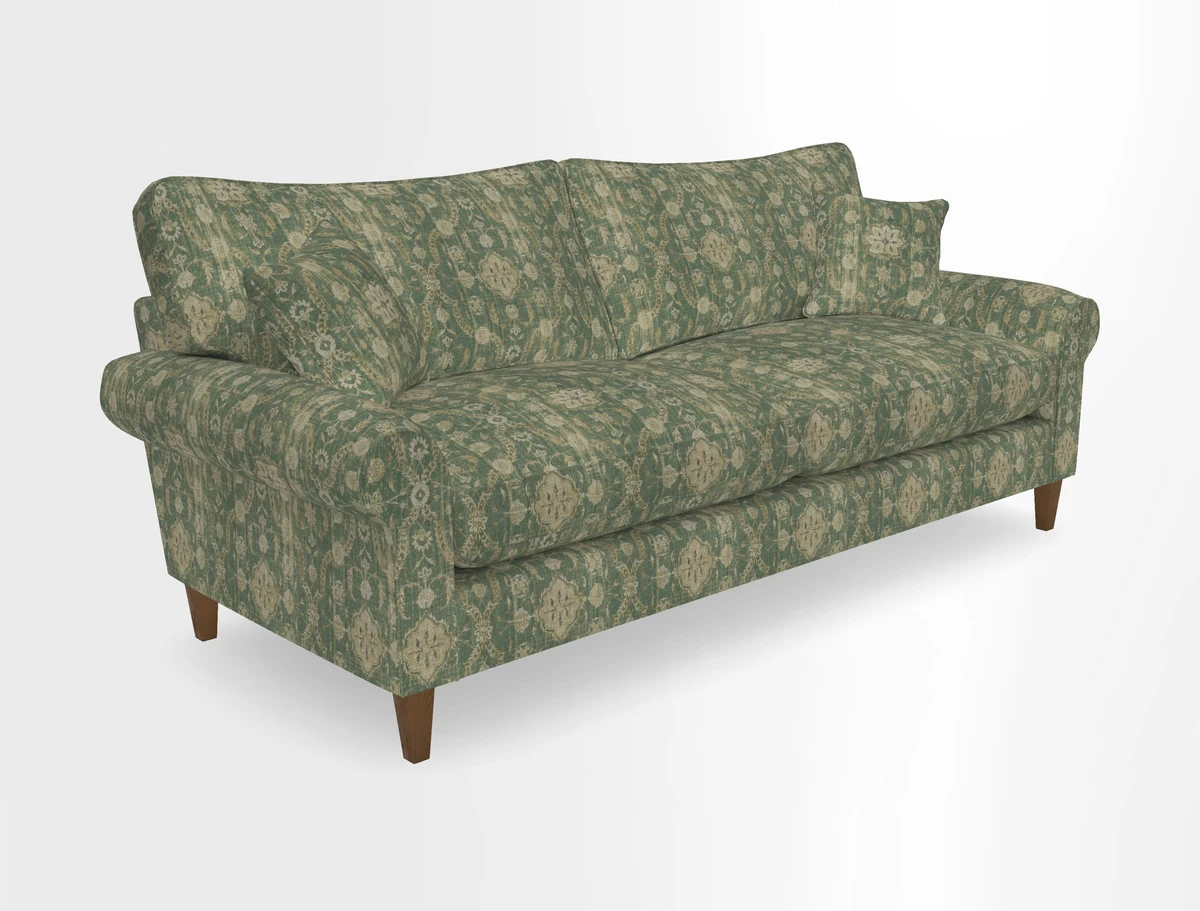 Waverley 4 Seater Sofa in Cloth 18 Bengal Stripe Indigo