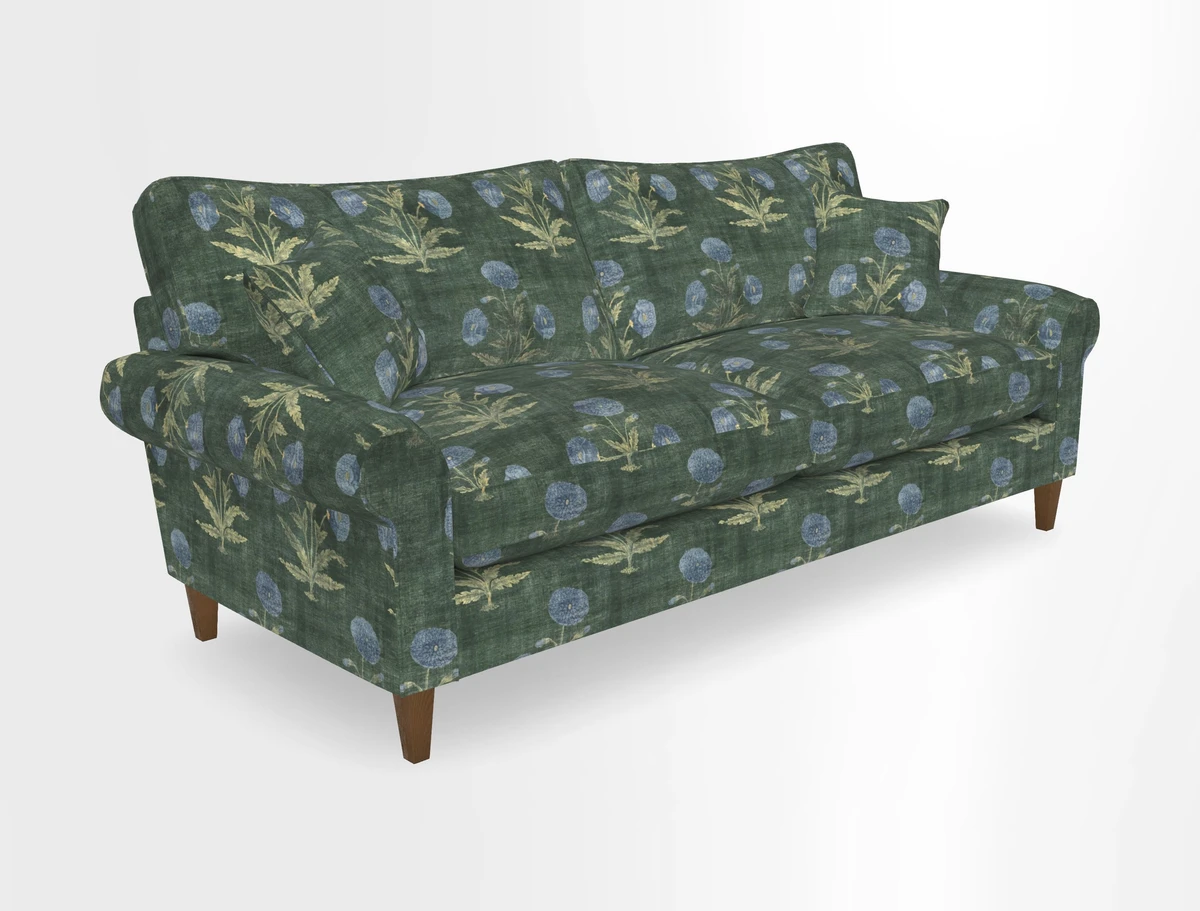 Waverley 4 Seater Sofa in Cloth 18 Bengal Stripe Indigo