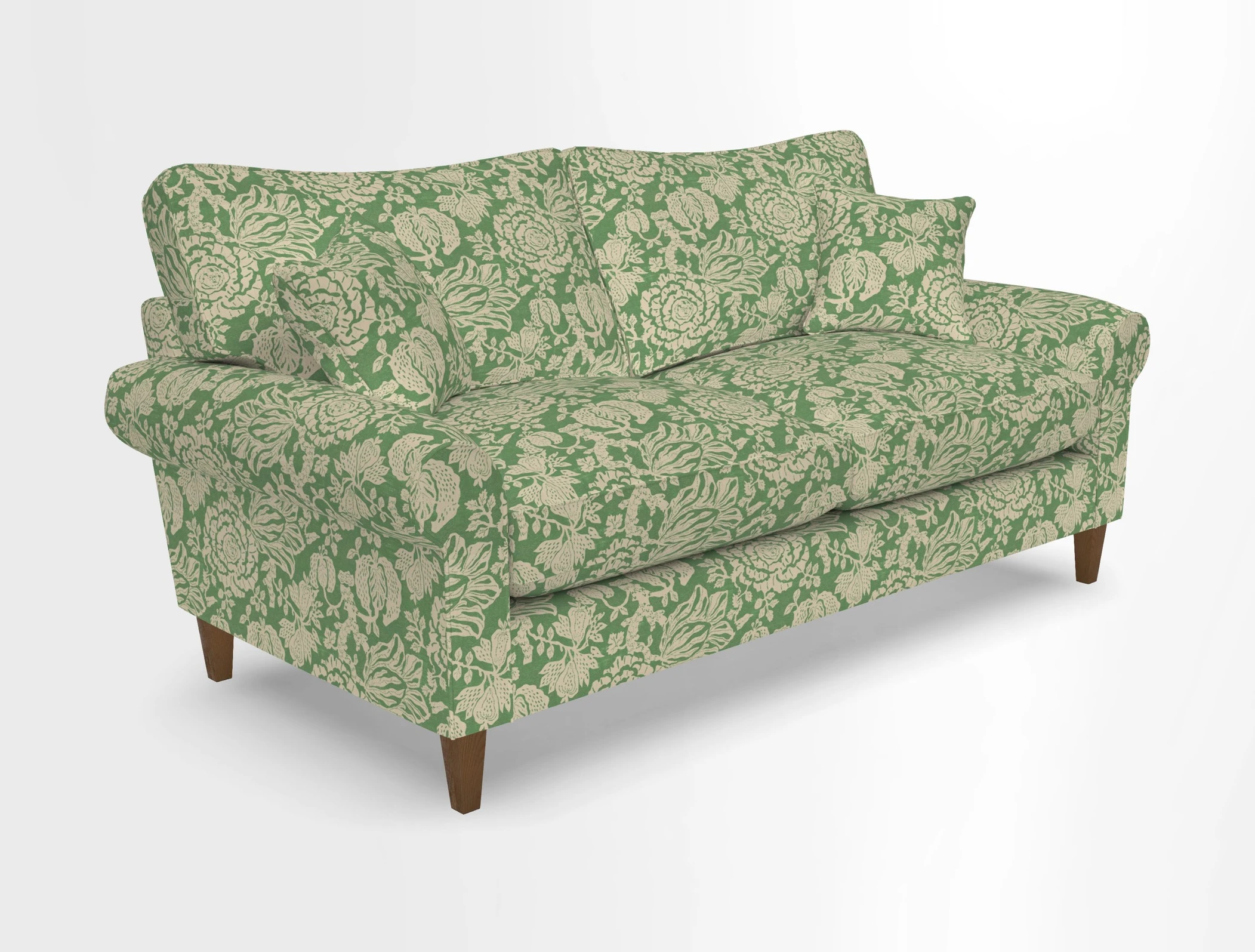Waverley 3 Seater Sofa in Cloth 18 Bengal Stripe Indigo
