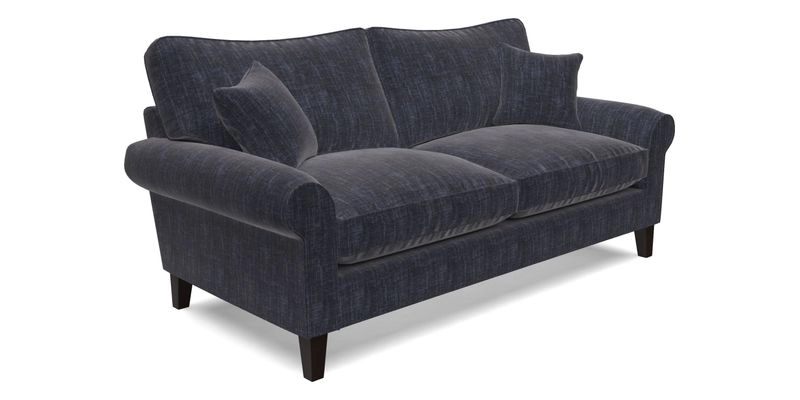 Waverley 3 Seater Sofa in Cloth 18 Bengal Stripe Indigo